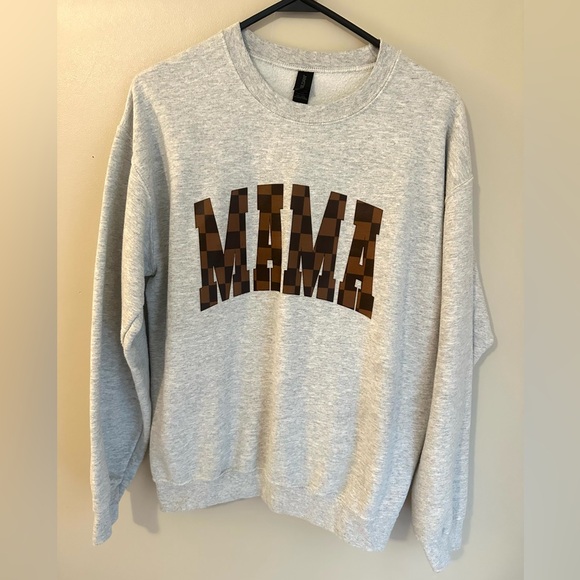 Gildan Sweaters - Gildan Gray MAMA Crewneck Sweater